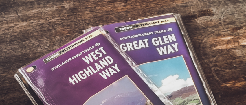 mapy West Highland Way a Great Glen Way